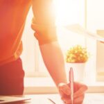 Business-people using a loan checker