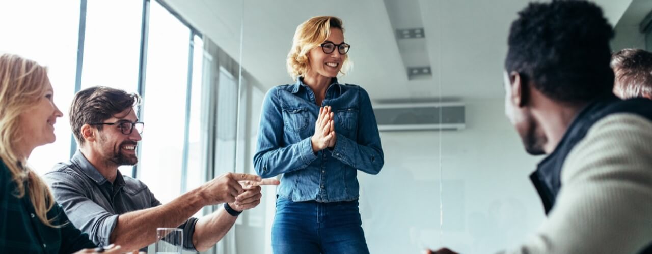 Business meeting where team picks an alternative to venture debt, the SPRK Capital Innovation Term Loan - a new form of non-dilutive funding.