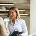 Growth company discussing innovation funding options