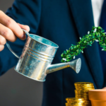 A businessman using ESG to gain innovation funding